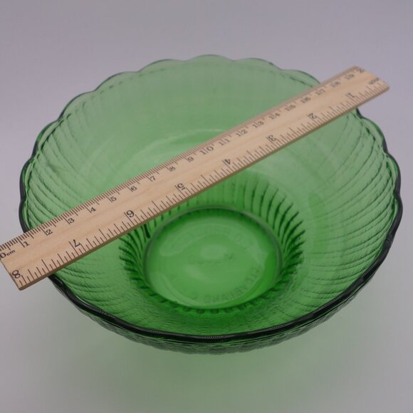 Vintage EO Brody Co M2000 Cleveand O.USA Green Glass Bowl - Picture 4 of 15